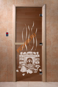Дверь стеклянная DoorWood «Банька бронза», 2000х700 мм Дверь стеклянная DoorWood «Банька бронза», 2000х700 мм