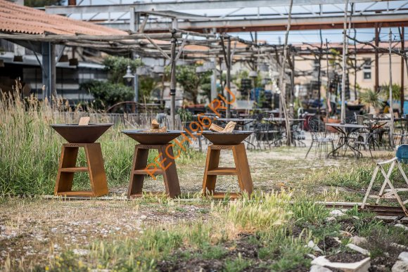 Уличный гриль Coeo TRIO 82 CORTEN