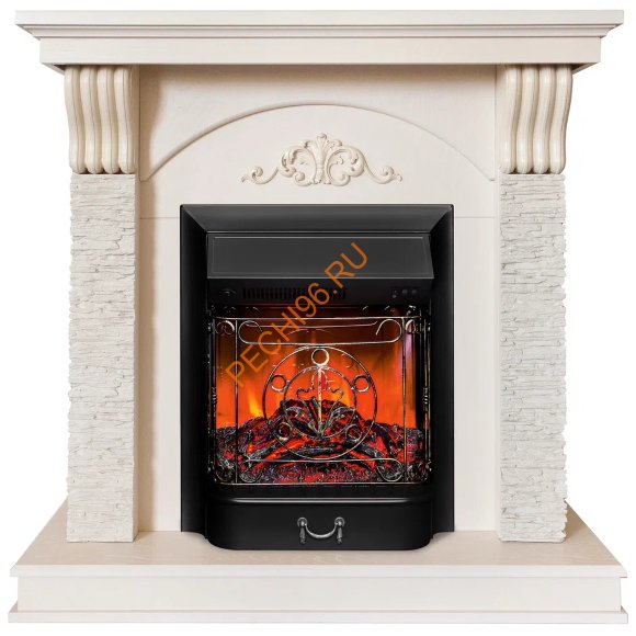 Электрокамин RealFlame Corfino STD/EUG/18 с очагом Majestic Lux BL