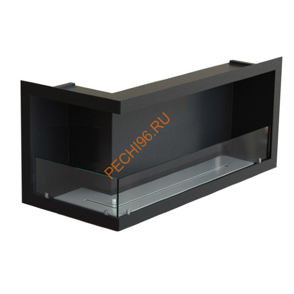 Биокамин угловой 500х1100х520 мм, стекло