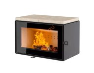 Печь-камин АСТОВ КУБ 800 Крема беж