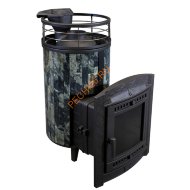 Печь банная Атмосфера L Жадеит ламель+сетка