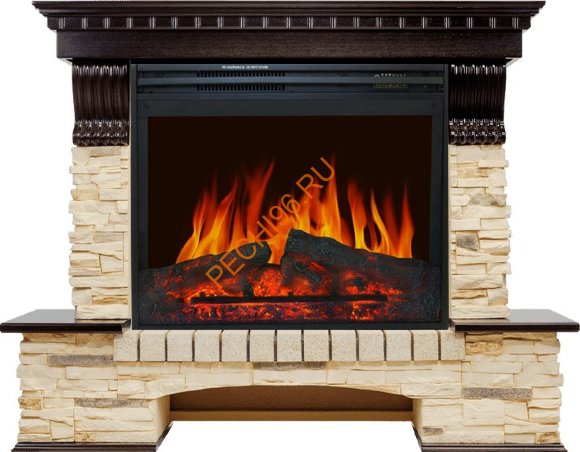 Электрокамин Royal Flame Pierre Luxe темный дуб/сланец с очагом Jupiter FX New