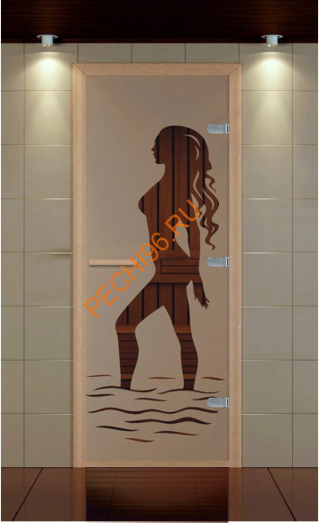 Дверь стеклянная ALDO NEW «Наоми» коробка бук с порогом Дверь стеклянная ALDO NEW «Наоми» коробка бук с порогом