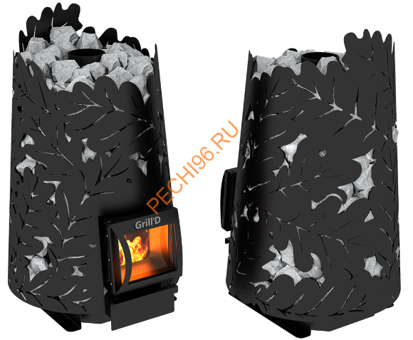Печь банная Grill’D Dubrava 180 Short black