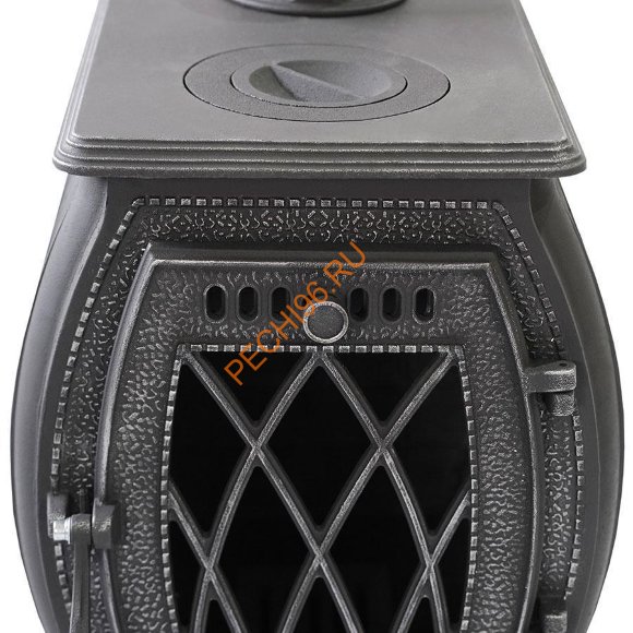 Печь-камин чугунная отопительно-варочная Сибирь 10С ПМЧ