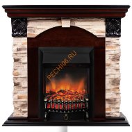 Электрокамин RealFlame Dublin Rock с очагом Fobos LUX BL RC Электрокамин RealFlame Dublin Rock с очагом Fobos LUX BL RC