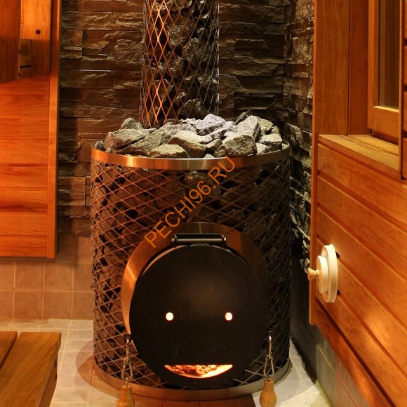 Дровяная печь IKI Original со стальной дверцей "смайл"