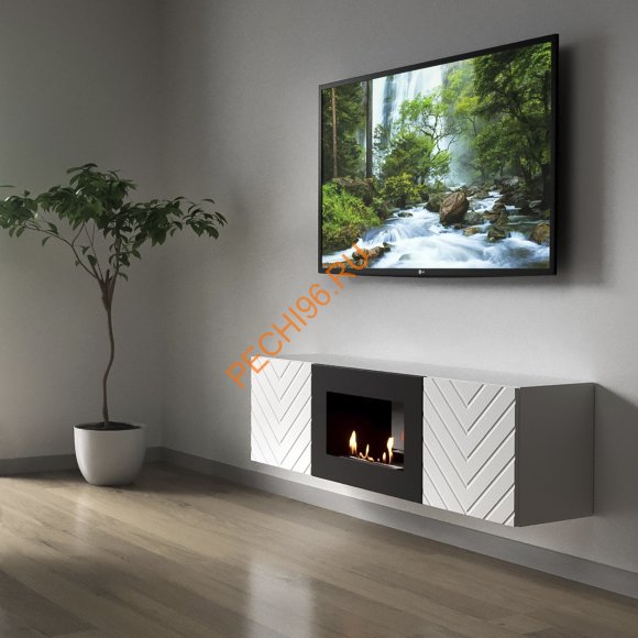 Биокамин Firelight BFP-P1400V с тумбой, белый Биокамин Firelight BFP-P1400V с тумбой, белый