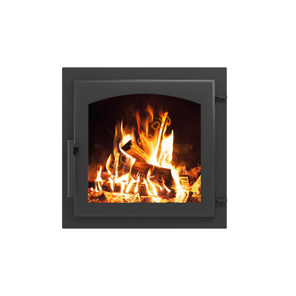 Дверка ВЕЗУВИЙ каминная 460 (М) Арка, Антрацит