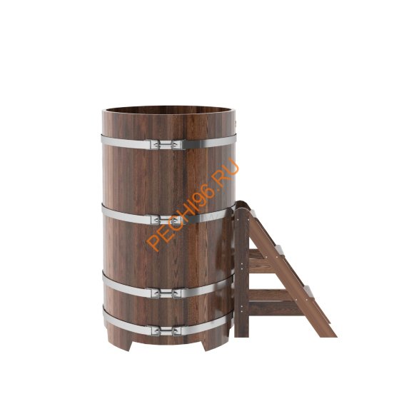 Купель для бани BentWood овальная из морёной лиственницы Премиум, 0,80х1,42 м