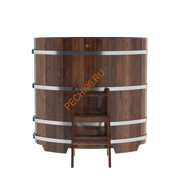 Купель для бани BentWood овальная из морёной лиственницы Премиум, 0,80х1,42 м