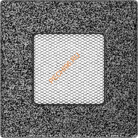 Вентиляционная решетка Kratki 11CS 110х110 мм черная/серебро Вентиляционная решетка Kratki 11CS 110х110 мм черная/серебро