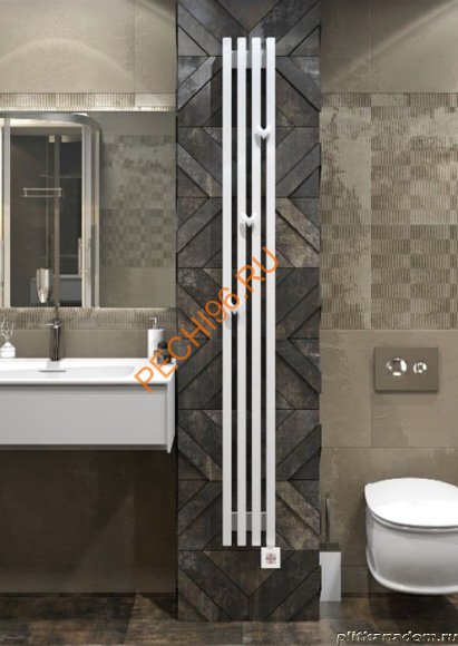 Радиатор трубчатый Loten Grey V 180/1000 4 с боковое подключение