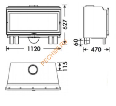 Каминная топка PANADERO HOGAR 101 S