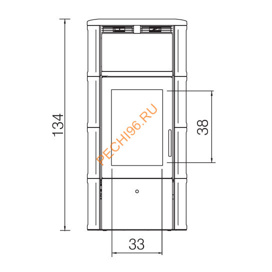 Печь-камин EdilKamin FLAMMA 14 BIANCO PANNA Печь-камин EdilKamin FLAMMA 14 BIANCO PANNA