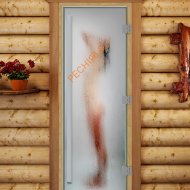 Дверь стеклянная DoorWood «Престиж», 700х1900мм, с фотопечатью «Блаженство»