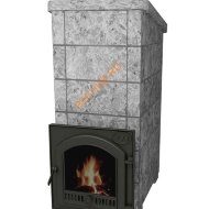 Печь банная Калита Экстрим РК серпентинит Бархат чугунный портал панорамное стекло