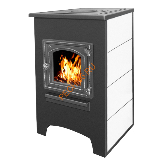 Печь-Камин Этна ДТ-4С Бежевый с плитой