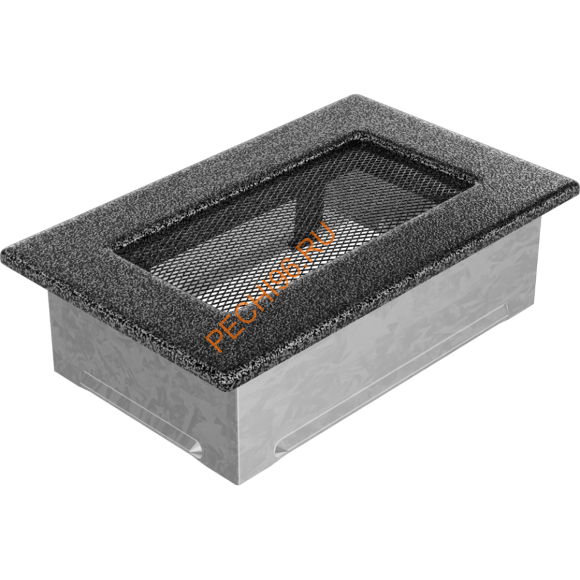 Вентиляционная решетка Kratki 117CS 110х170 мм черная/серебро Вентиляционная решетка Kratki 117CS 110х170 мм черная/серебро