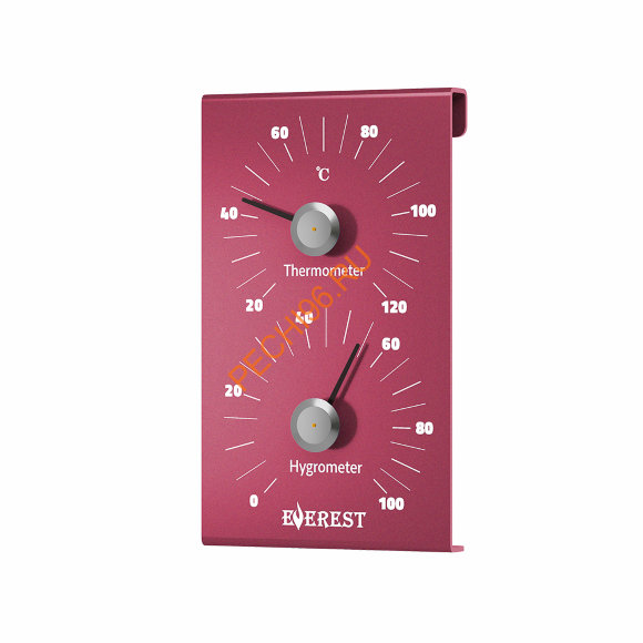 Термогигрометр EVEREST RED, алюминий (TG-26)