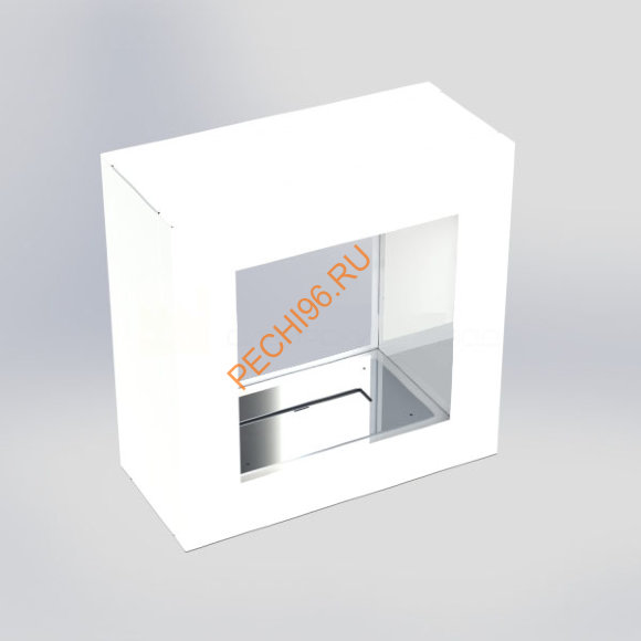 Биокамин Cube White