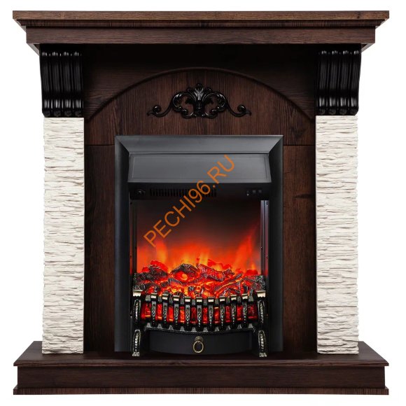 Электрокамин RealFlame Corfino STD/EUG/18 с очагом Fobos Lux BL
