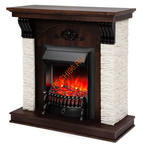 Электрокамин RealFlame Corfino STD/EUG/18 с очагом Fobos Lux BL