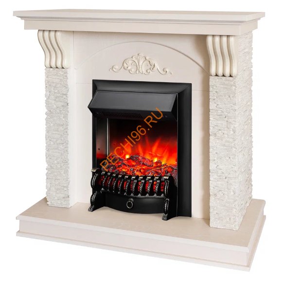 Электрокамин RealFlame Corfino STD/EUG/18 с очагом Fobos Lux BL