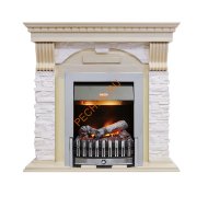 Электрокамин Dimplex Dublin с очагом Danville Chrome FB2 слоновая кость