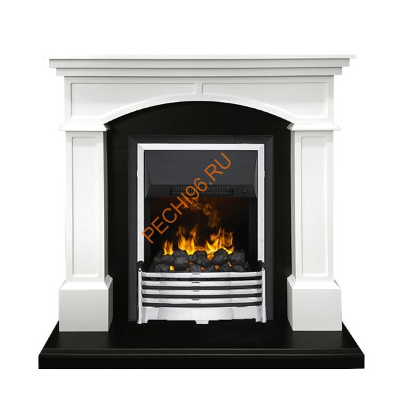 Электрокамин Dimplex Langford с очагом Flagstaff белый с черным Электрокамин Dimplex Langford с очагом Flagstaff белый с черным