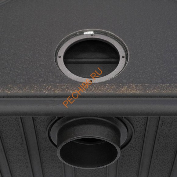 Печь-камин чугунная отопительно-варочная Сибирь 10 на ножках