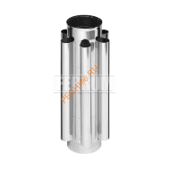 Дымоход-конвектор Феррум, нержавейка AISI 430-0,8 мм d 120 мм L=0,5 м Дымоход-конвектор Феррум, нержавейка AISI 430-0,8 мм d 120 мм L=0,5 м