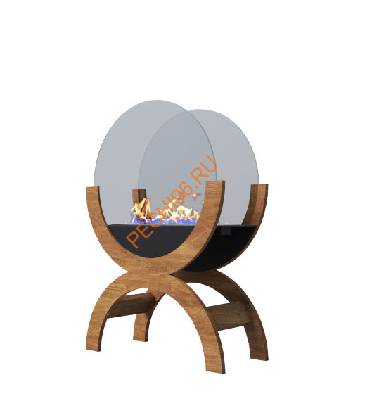 Биокамин Русский огонь Санрайз макс напольный дерево