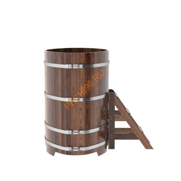 Купель для бани BentWood овальная из морёной лиственницы Премиум, 0,92х1,66 м