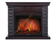 Электрокамин Electrolux EFP/P-2520LS с порталом Firelight Porto 25U угловой, камень черный, венге