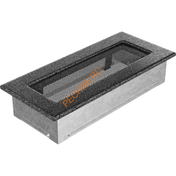 Вентиляционная решетка Kratki 24CS 110х240 мм черная/серебро Вентиляционная решетка Kratki 24CS 110х240 мм черная/серебро