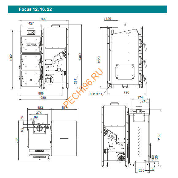 Котел пеллетный Zota Focus 12 Котел пеллетный Zota Focus 12