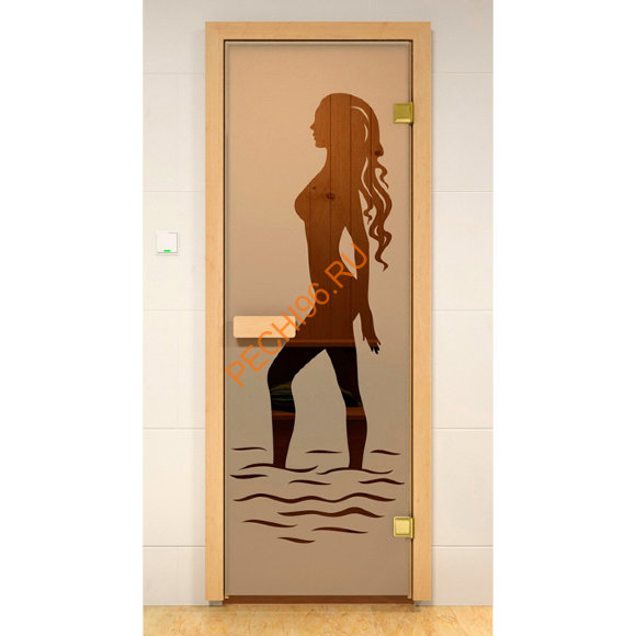Дверь стеклянная SAUNA MARKET «Наоми» коробка осина Дверь стеклянная SAUNA MARKET «Наоми» коробка осина