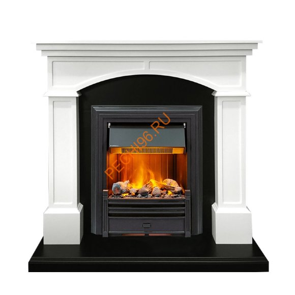 Электрокамин Dimplex Langford с очагом Brookline Black белый с черным Электрокамин Dimplex Langford с очагом Brookline Black белый с черным