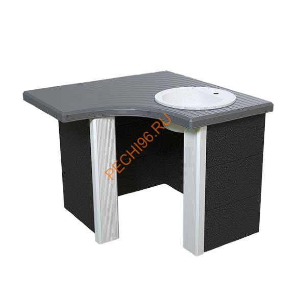 Стол-мойка Барбекю центр Боярыня угловой Сканди