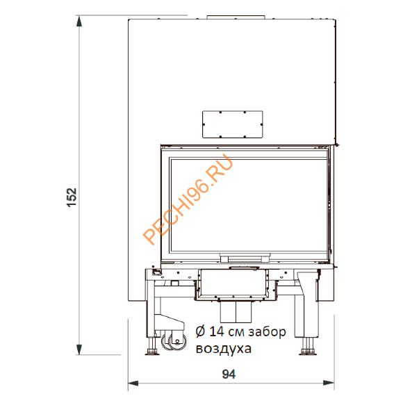 Каминная топка EdilKamin WINDO2 75 Каминная топка EdilKamin WINDO2 75