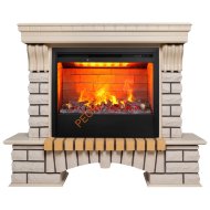 Электрокамин RealFlame Country 26 WT с очагом 3D Helios 26