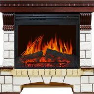 Электрокамин Royal Flame Pierre Luxe угловой темный дуб/белый с очагом Jupiter FX New