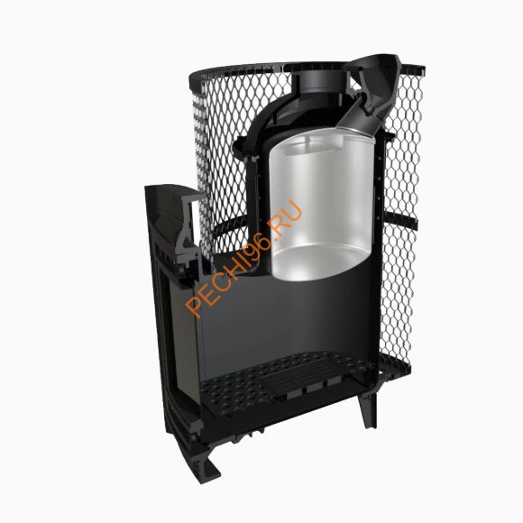 Печь банная Атмосфера L КТК сетка нержавеющая сталь