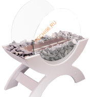 Биокамин Русский огонь Император напольный белый