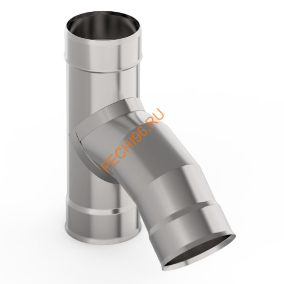 Тройник на 135 градусов УМК  нержавейка АISI 439 d 130 мм