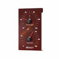 Термогигрометр EVEREST DARK BROWN, алюминий (TG-30) Термогигрометр EVEREST DARK BROWN, алюминий (TG-30)