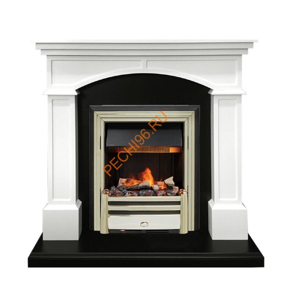 Электрокамин Dimplex Langford с очагом Cavendish белый с черным Электрокамин Dimplex Langford с очагом Cavendish белый с черным
