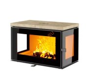 Печь-камин АСТОВ КУБ 3С 800 Крема беж